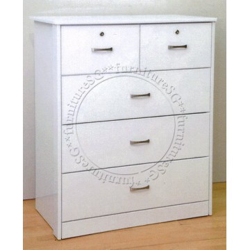 Denny Chest of Drawers (Glossy White)